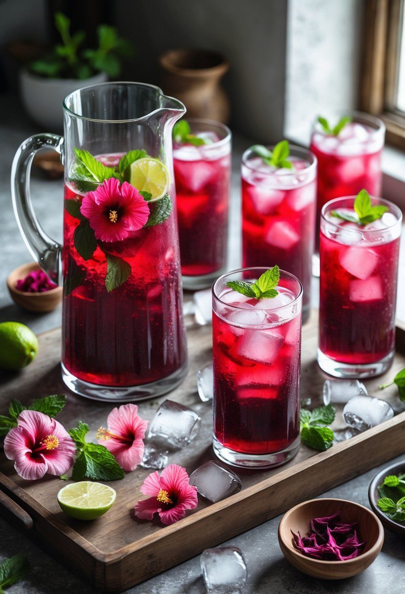 Hibiscus Iced Coffee